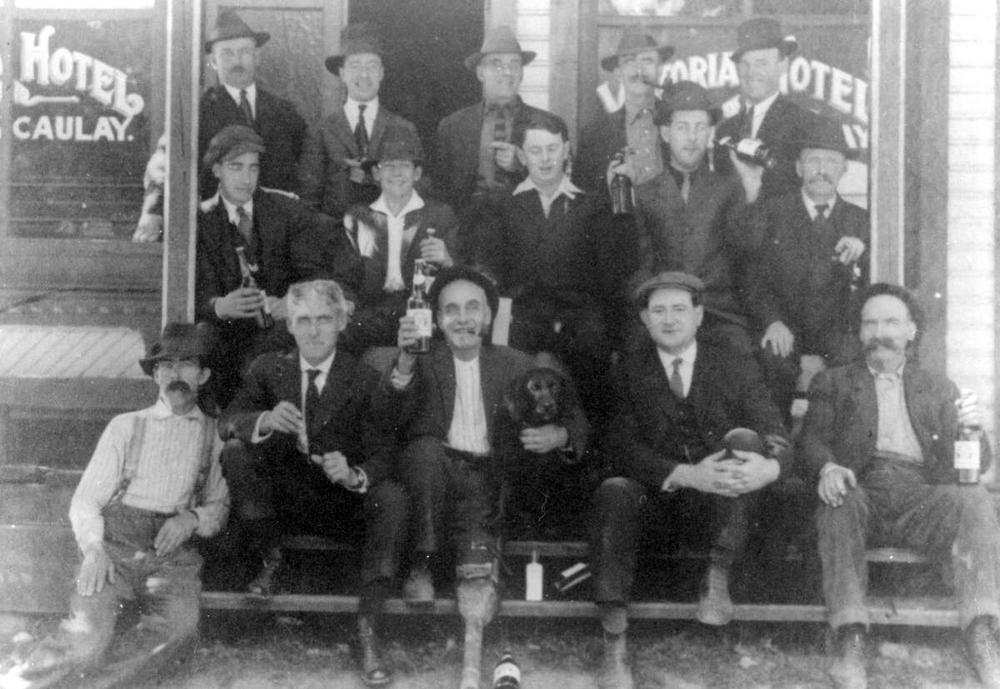 The day of prohibition, Silverton, British Columbia, 1917.