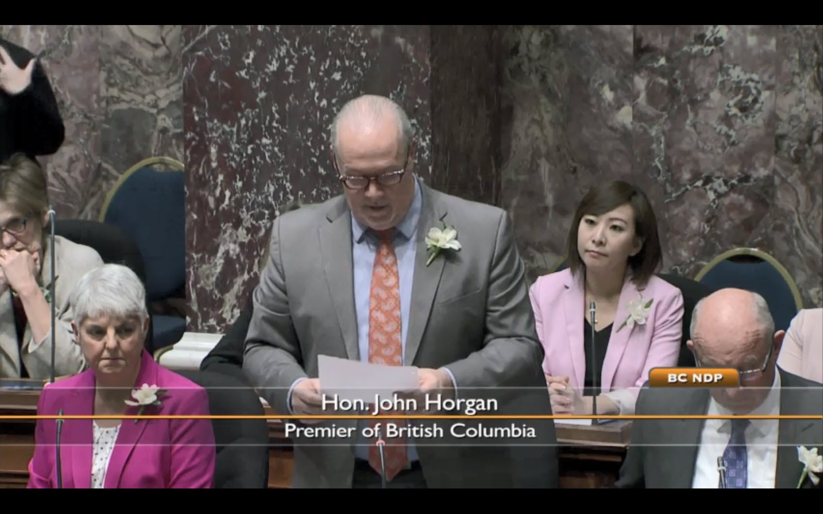 Premier Horgan Motions to Appoint Committees, 2019