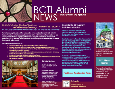 BCTI Alumni News April 2013