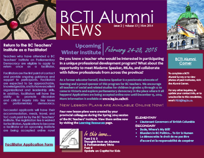 BCTI Alumni News November 2014