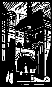 Library logo - black and white image of the Library